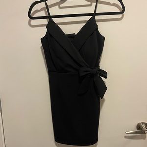 Francesca’s mini black dress